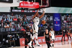 NBA雄鹿130比114击败热火 雄鹿稳居东部第一